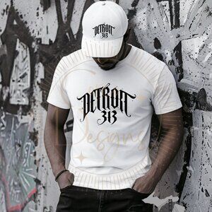 Detroit 313, Edgy Design, Bella Canvas T-Shirt Sizes XS-2XL